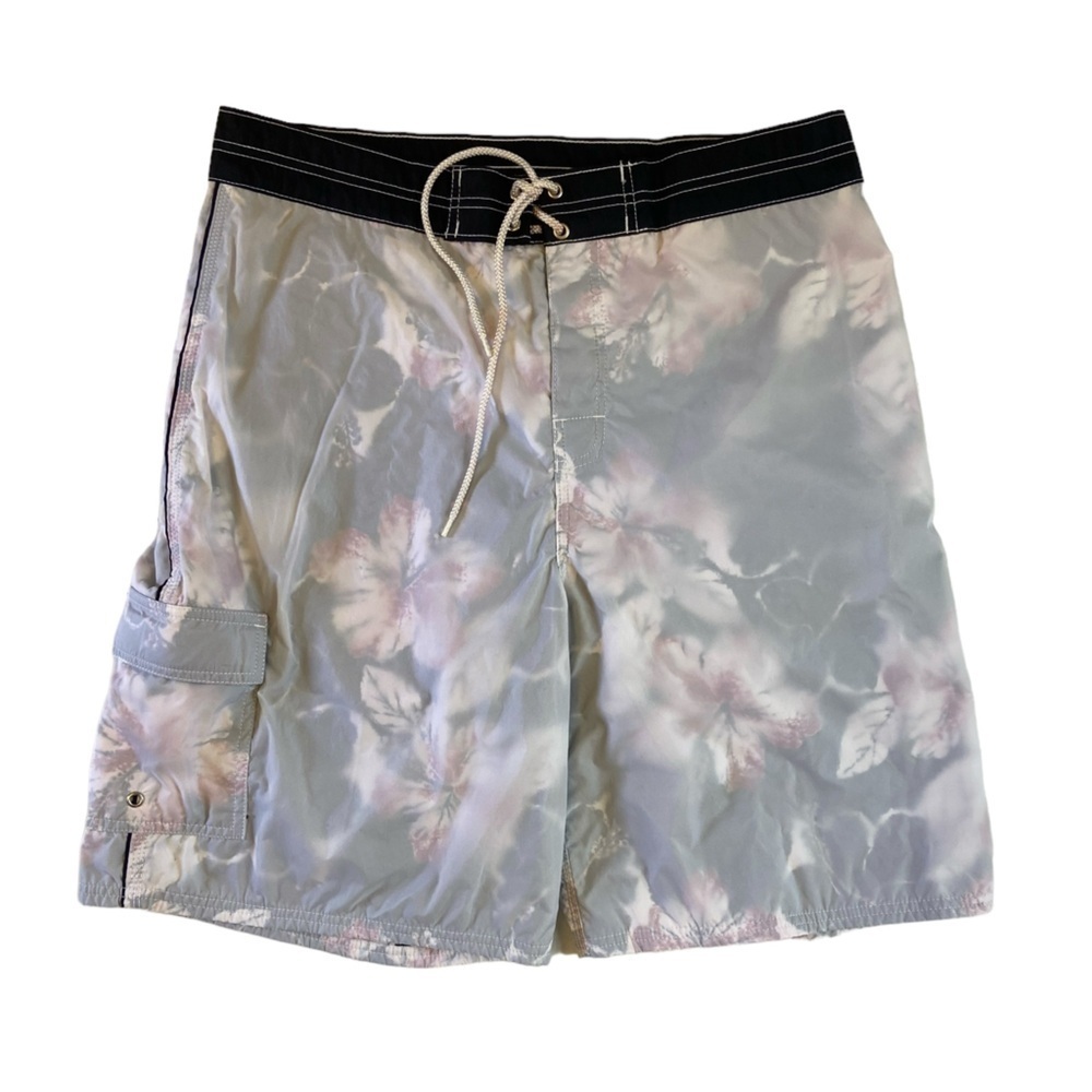 Vintage USA Made Long Board Swim Trunks